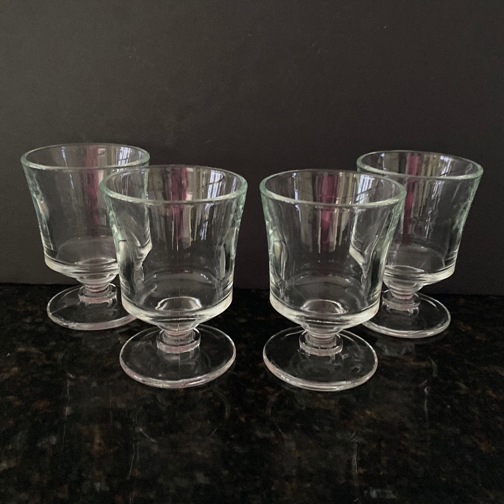 Ballard Designs Four Juice Water Wine Glasses/4 1/2" Tall/6 oz./NEW/NEVER USED!